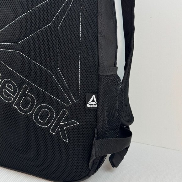 Reebok Black Lillian Backpack With Laptop Compartment Bungee Shoulder Straps - Picture 11 of 16